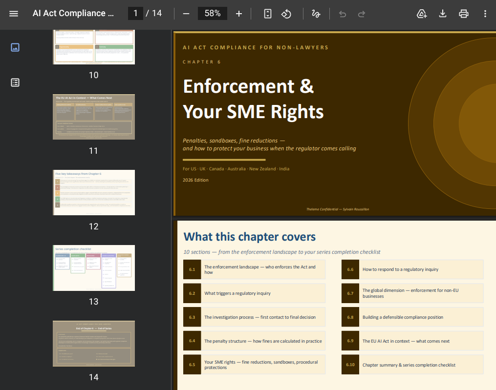 screenshot chapter 6 ai act ebook