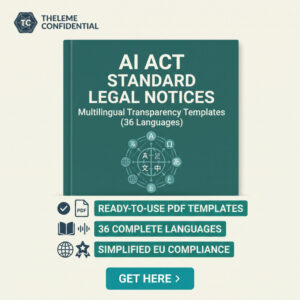 ai act — standard legal notices: multilingual transparency templates (36 languages)